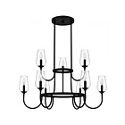 Quoizel Lighting VSC5036MBK Viscount 9-Lights 540W Matte Black Chandelier