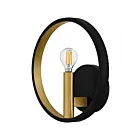 Quoizel Lighting WID8810MBK Winsland 1-Light 60W Matte Black Wall Sconce