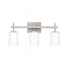 Quoizel Lighting WLB8622BN Wilburn 3-Lights 75W Brushed Nickel Vanity Light