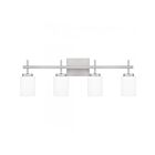 Quoizel Lighting WLB8631BN Wilburn 4-Lights 120W Brushed Nickel Vanity Light