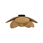 Quoizel Lighting WLL1722MBK Willa 100W Matte Black Semi Flush Mount