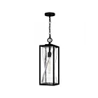 Quoizel Lighting ZAR1907MBK Zarah 1-Light 60W Matte Black Outdoor Hanging Lantern