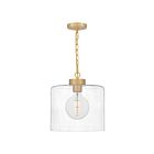 Quoizel Lighting ABR1512AB 1 Light Aged Brass 100W Abner Mini Pendant