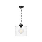 Quoizel Lighting ABR1512MBK 1 Light Matte Black 100W Abner Mini Pendant