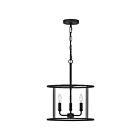 Quoizel Lighting ABR2814MBK 3 Lights Matte Black 180W Abner Pendant