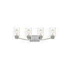 Quoizel Lighting ACA8627BN 4 Lights Brushed Nickel 400W Acacia Bath Light