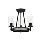 Quoizel Lighting ALP1716EK 3 Lights Earth Black 300W Alpine Semi-Flush Mount