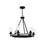Quoizel Lighting ALP5026EK 6 Lights Earth Black 600W Alpine Chandelier