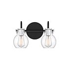 Quoizel Lighting ANW8602EK 2 Lights Earth Black 120W Andrews Bath Light