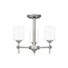 Quoizel Lighting ARI1717AP 3 Lights Antique Polished Nickel 300W Aria Semi-Flush Mount