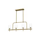 Quoizel Lighting ARI438WS 4 Lights Weathered Brass 400W Aria Island Chandelier