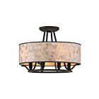 Quoizel Lighting AS1716PN 4 Lights Palladian Bronze 240W Aristocrat Semi-Flush Mount