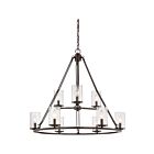 Quoizel Lighting BCN5009WT 9 Lights Western Bronze 540W Buchanan Chandelier