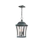 Quoizel Lighting BDS1910AGV 3 Lights Aged Verde 180W Bardstown Outdoor Lantern
