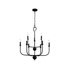 Quoizel Lighting BLA5027MBK 9 Lights Matte Black 540W Blanche Chandelier