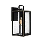 Quoizel Lighting BRAM8406MBK 1 Light Matte Black 100W Bramshaw Wall Lantern