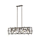 Quoizel Lighting BRH5042RT 5 Lights Restored Bronze 500W Brigham Island Chandelier