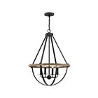 Quoizel Lighting BRL2823EK 4 Lights Earth Black 240W Bartlett Pendant