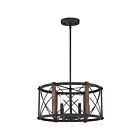 Quoizel Lighting BRO2820MK 6 Lights Marcado Black 360W Baron Pendant