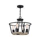 Quoizel Lighting BRT2817GK 4 Lights Grey Ash 400W Brockton Pendant