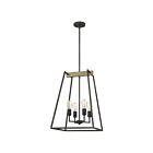 Quoizel Lighting BRT5204GK 4 Lights Grey Ash 400W Brockton Pendant