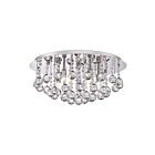 Quoizel Lighting BRX1619C 5 Lights Polished Chrome 200W Bordeaux With Clear Crystal Flush Mount