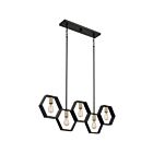 Quoizel Lighting BSK540EK 5 Lights Earth Black 500W Bismarck Island Chandelier