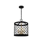 Quoizel Lighting CAI2814EK 4 Lights Earth Black 240W Calais Pendant
