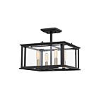 Quoizel Lighting CDL1714EK 4 Lights Earth Black 240W Citadel Semi-Flush Mount