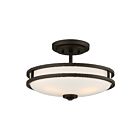 Quoizel Lighting CDT1715OZ 3 Lights Old Bronze 300W Cadet Semi-Flush Mount