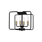 Quoizel Lighting COX1712MBK 4 Lights Matte Black 240W Cox Semi-Flush Mount