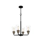 Quoizel Lighting COX5021MBK 4 Lights Matte Black 400W Cox Chandelier