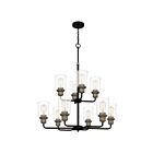 Quoizel Lighting COX5030MBK 10 Lights Matte Black 1000W Cox Chandelier