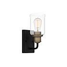 Quoizel Lighting COX8604MBK 1 Light Matte Black 100W Cox Wall Sconce