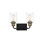 Quoizel Lighting COX8614MBK 2 Lights Matte Black 200W Cox Bath Light