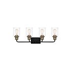 Quoizel Lighting COX8629MBK 4 Lights Matte Black 400W Cox Bath Light