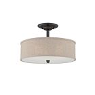 Quoizel Lighting CRA1717MC 3 Lights Mottled Cocoa 300W Cloverdale Semi-Flush Mount