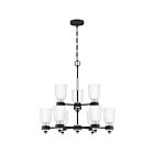 Quoizel Lighting CRD5027BN 9 Lights Brushed Nickel 900W Conrad Chandelier