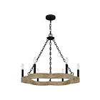 Quoizel Lighting CRX5027MBK 6 Lights Matte Black 360W Croix Chandelier
