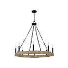 Quoizel Lighting CRX5036MBK 8 Lights Matte Black 480W Croix Chandelier