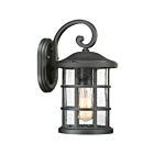 Quoizel Lighting CSE8408EK 1 Light Earth Black 100W Crusade Outdoor Lantern