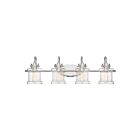 Quoizel Lighting DNY8604C 4 Lights Polished Chrome 400W Danbury Bath Light