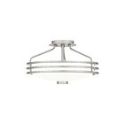 Quoizel Lighting EML1716BN 3 Lights Brushed Nickel 300W Emile Semi-Flush Mount