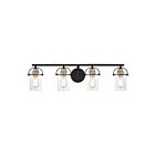 Quoizel Lighting EMR8604MBK 4 Lights Matte Black 400W Emerson Bath Light