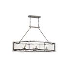 Quoizel Lighting FTS638MM 6 Lights Mottled Silver 360W Fortress Island Chandelier