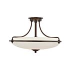 Quoizel Lighting GF1721PN 4 Lights Palladian Bronze 400W Griffin Semi-Flush Mount