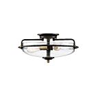 Quoizel Lighting GFC1617PN 3 Lights Palladian Bronze 300W Griffin Flush Mount