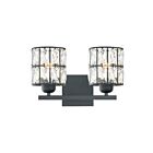 Quoizel Lighting GIB8613MBK 2 Lights Matte Black 200W Gibson Bath Light