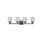 Quoizel Lighting GIB8630MBK 4 Lights Matte Black 400W Gibson Bath Light