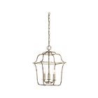 Quoizel Lighting GLY5203CS 3 Lights Century Silver Leaf 180W Gallery Pendant